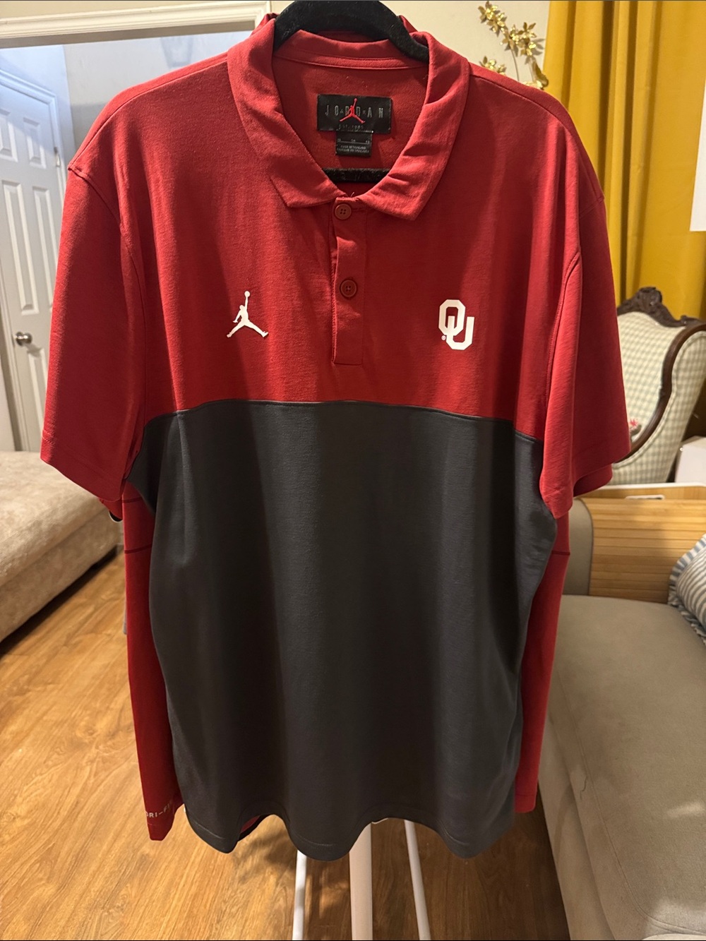 Jordan Oklahoma Sooners Men’s Performance Polo